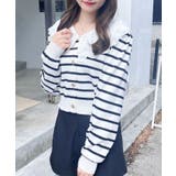 12Gレースフリル衿ニットカーディガン | INGNI  | 詳細画像3 