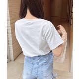 ラインストーン飛ばしラバー貼付T | INGNI  | 詳細画像3 
