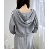 袖リボンショート裏毛ジップパーカー | INGNI  | 詳細画像9 