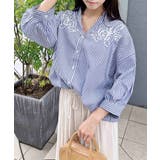 【WEB限定】コード刺繍タケノコシャツ | INGNI | 詳細画像1