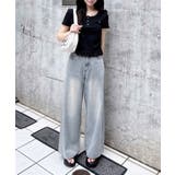 ヘンリーネックレース付プレートロゴリブトップス | INGNI | 詳細画像14