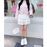 レース付胸ロゴ裏毛ショートZIPパーカー | INGNI  | 詳細画像16 