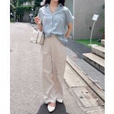 多種ボタン後ろレースアップタケノコシャツ | INGNI | 詳細画像42