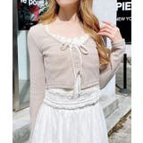 ライトベージュ | レースレイヤードカーデTOPs | INGNI 