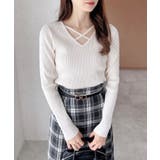 12Gクロスチョーカー長袖ニット | INGNI  | 詳細画像8 