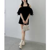 ツイードペプラムオフショルブラウス | INGNI  | 詳細画像20 