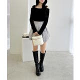 12G肩ベロアリボンニット | INGNI  | 詳細画像7 