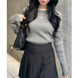 12Gメタルプリントリブニット | INGNI  | 詳細画像7 