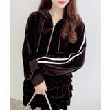 サイドラインジップベロアパーカー | INGNI  | 詳細画像10 