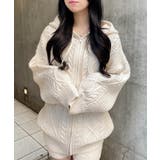 ケーブルBIGニットパーカー | INGNI  | 詳細画像1 