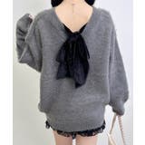 7G Backベロアリボンチュニックシャギーニット | INGNI  | 詳細画像6 