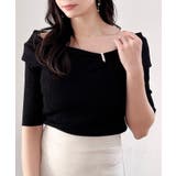 【WEB限定】半袖オフショルリボンニット | INGNI | 詳細画像2
