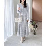 【WEB限定アイテム】Vネックリボン釦フェザーニットカーディガン | INGNI | 詳細画像32