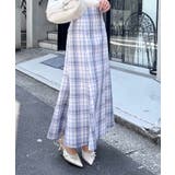 BackレースUPチェック柄マーメイドスカート | INGNI | 詳細画像17