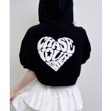 Backハートラメミニ裏毛ショートZIPパーカー | INGNI  | 詳細画像28 
