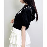 Backハートラメミニ裏毛ショートZIPパーカー | INGNI  | 詳細画像26 