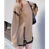 7Gレースアップ畦チュニックニット | INGNI  | 詳細画像9 