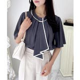 パールピン付トロミフレアスリーブブラウス | INGNI | 詳細画像9