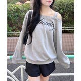 ハトメオフショルロゴ裏毛TOPs | INGNI  | 詳細画像7 