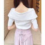 【WEB限定】半袖オフショルリボンニット | INGNI | 詳細画像9