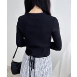 12Gフレアスリーブリブニットカーディガン | INGNI  | 詳細画像18 