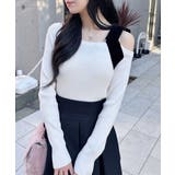 12Gリブワンショルベロアリボンニット | INGNI | 詳細画像3