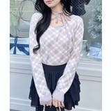 12Gクロスチョーカーチェック柄長袖ニット | INGNI  | 詳細画像10 