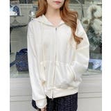 ビジュー付ダンボールZIPパーカー | INGNI  | 詳細画像2 