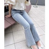 ビジュ付フレアデニムパンツ | INGNI  | 詳細画像2 