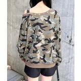 ハトメオフショルロゴ裏毛TOPs | INGNI  | 詳細画像17 