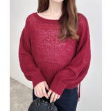 ボルドー | 3Gドロストモヘアニット | INGNI 