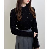 12G ハイネックビジュ付リブニット | INGNI  | 詳細画像6 