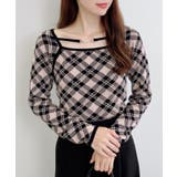 12Gパールビット付きチェックJQニット | INGNI  | 詳細画像17 