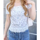 レースレイヤード風リボン付きリブTOPs | INGNI  | 詳細画像24 