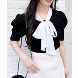 【WEB限定】シアーボウタイ半袖ニット | INGNI  | 詳細画像10 