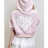 Backハートラメミニ裏毛ショートZIPパーカー | INGNI  | 詳細画像20 
