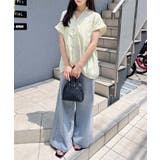 多種ボタン後ろレースアップタケノコシャツ | INGNI | 詳細画像19