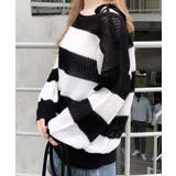 7Gメッシュボーダーチュニックニット | INGNI  | 詳細画像4 