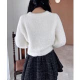 【WEB限定アイテム】Vネックリボン釦フェザーニットカーディガン | INGNI | 詳細画像15