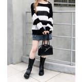 7Gメッシュボーダーチュニックニット | INGNI  | 詳細画像7 