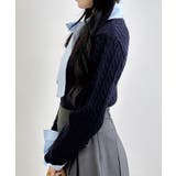 7Gボウタイシャツドッキングケーブルニット | INGNI  | 詳細画像14 