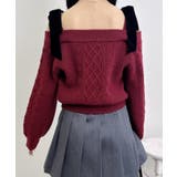 7G 2WAYベロアリボンオフショルケーブルニット | INGNI  | 詳細画像23 