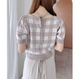 クロスチョーカーチェック柄ニット | INGNI  | 詳細画像12 