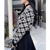 12Gクロスチョーカーチェック柄長袖ニット | INGNI  | 詳細画像5 