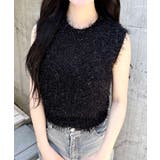 クロ | 5Gシャギーノースリニット | INGNI 