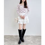 12Gパールビット付きチェックJQニット | INGNI  | 詳細画像13 