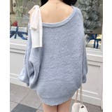 7Gワンショル肩リボンシャギーチュニックニット | INGNI  | 詳細画像5 