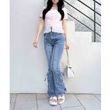 レイヤード前リボンリブTOPs | INGNI  | 詳細画像20 