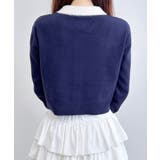 12Gフェザー衿配色ニットカーディガン | INGNI  | 詳細画像9 