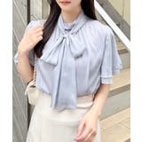 【WEB限定】ラメシアー2wayリボンフレアスリーブブラウス | INGNI | 詳細画像18